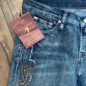 7 for all mankind rhinestone Jeans
